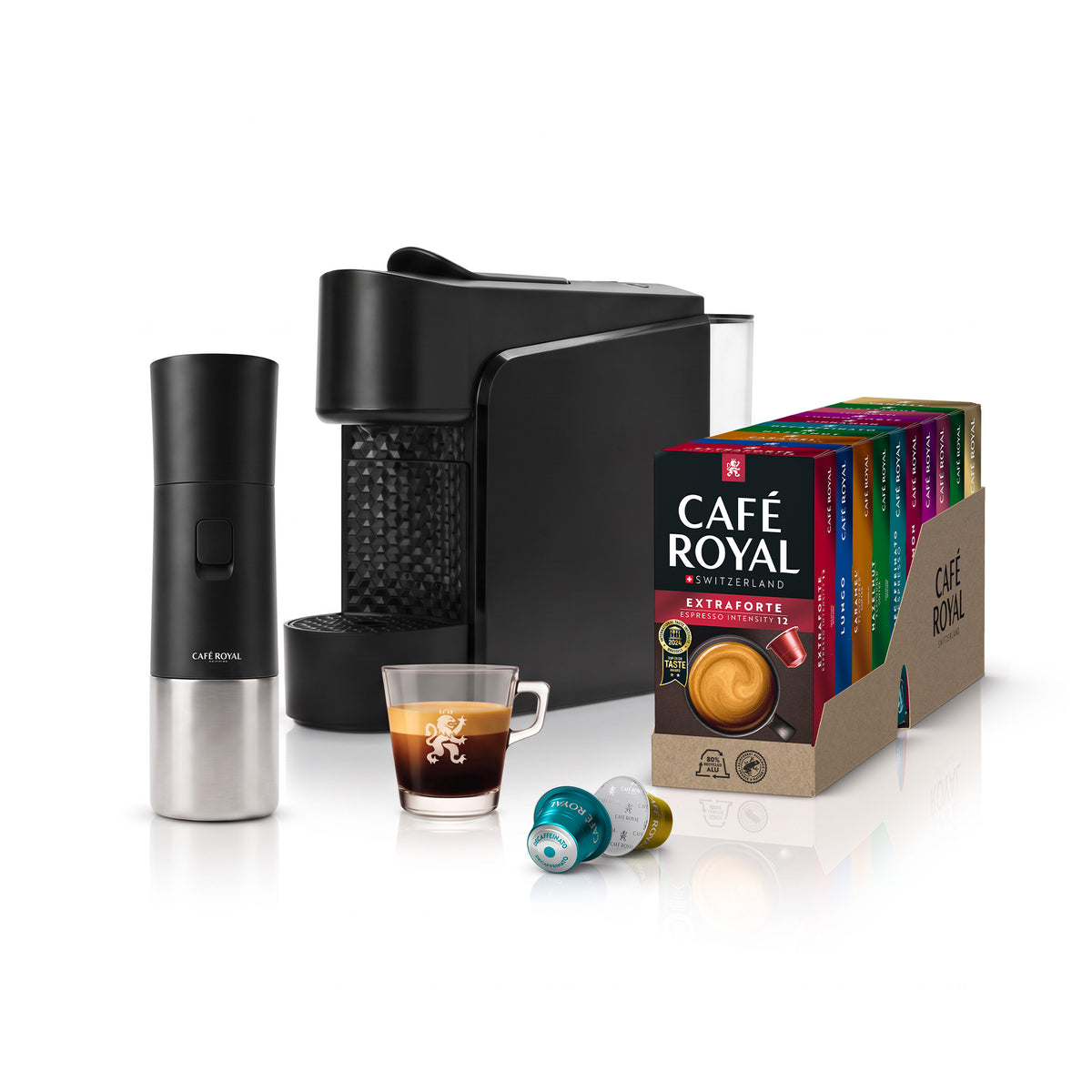 Siona Machine, 10 Packs of Coffee and On-the-Go Machine