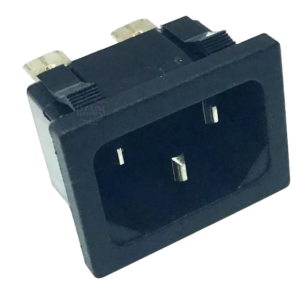 SPP9600008 - IEC PANEL SOCKET 10A 250V 2P+T. F.F.6.3X0.8
