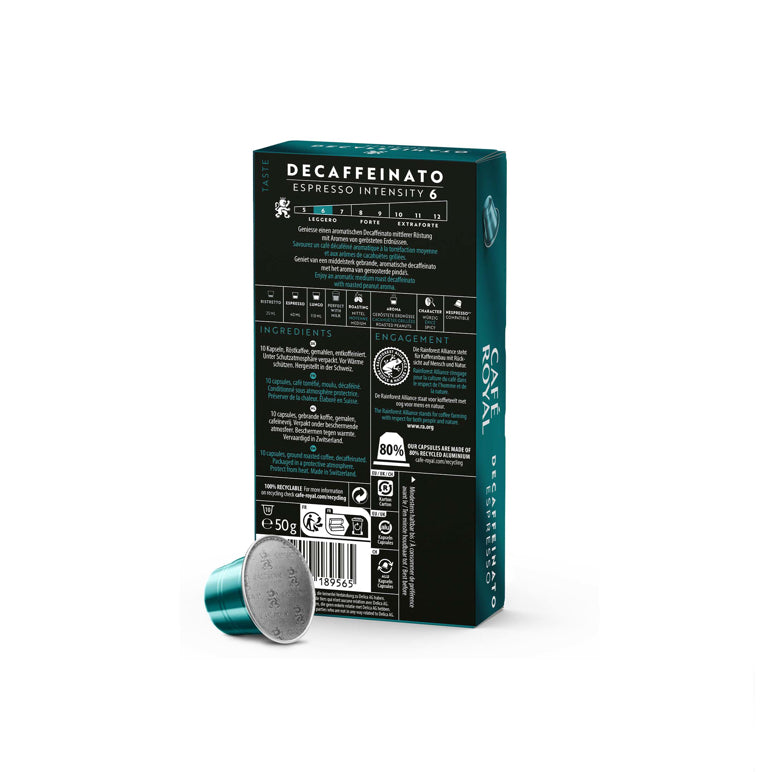 Café Royal Decaffeinato Espresso (10 Capsules)