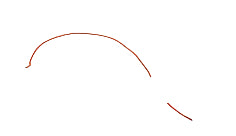 Thin copper wire on a white background