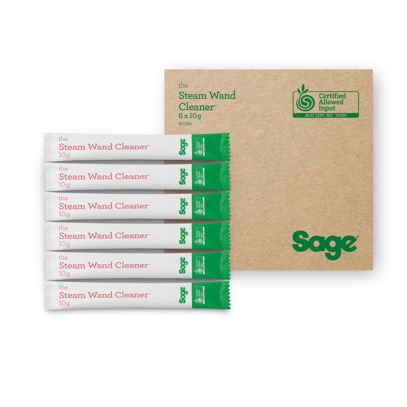 The Sage Organic Steam Wand Cleaner - 6 pack